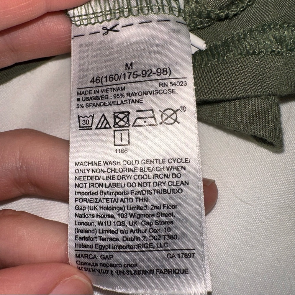 GAP Green V-Neck Dress - Picture 6 of 6